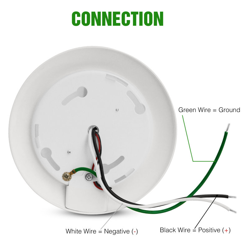 Luminaire à DEL 5,8 po, 14,5 W 120 V CA, blanc chaud 3 000 K / 5 000 K lumière du jour fixe, capteur de mouvement, intensité réglable de 10% à 100%, installation facile pour les espaces intérieurs / humides
