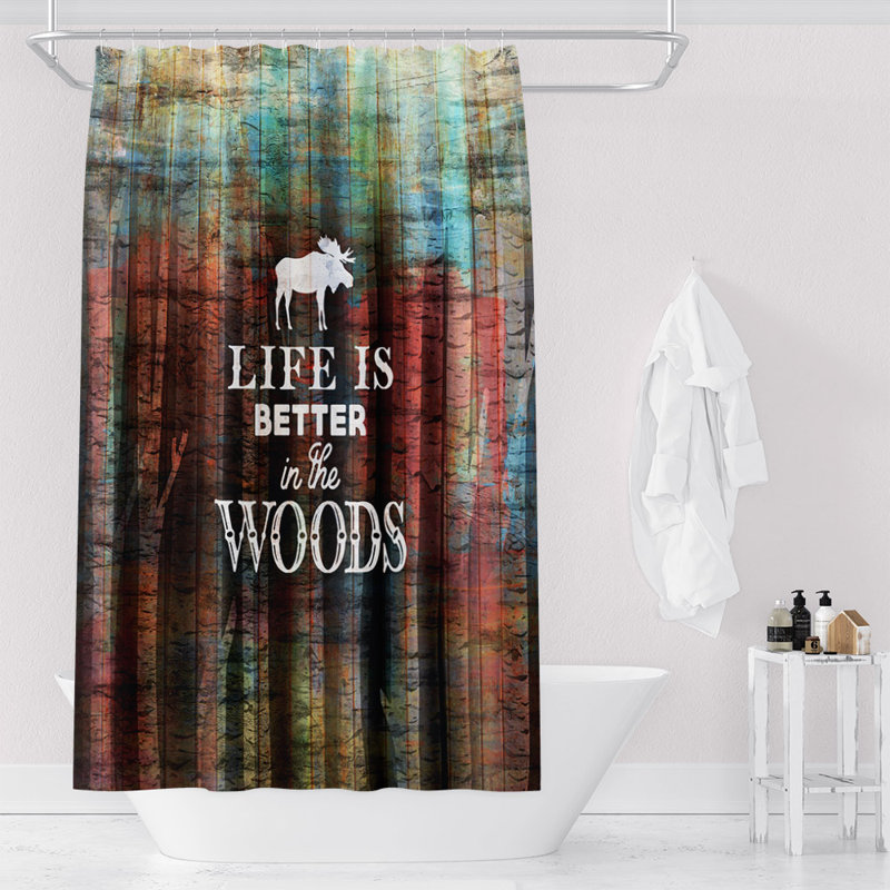Eckard Shower Curtain, 70" H x 72" W