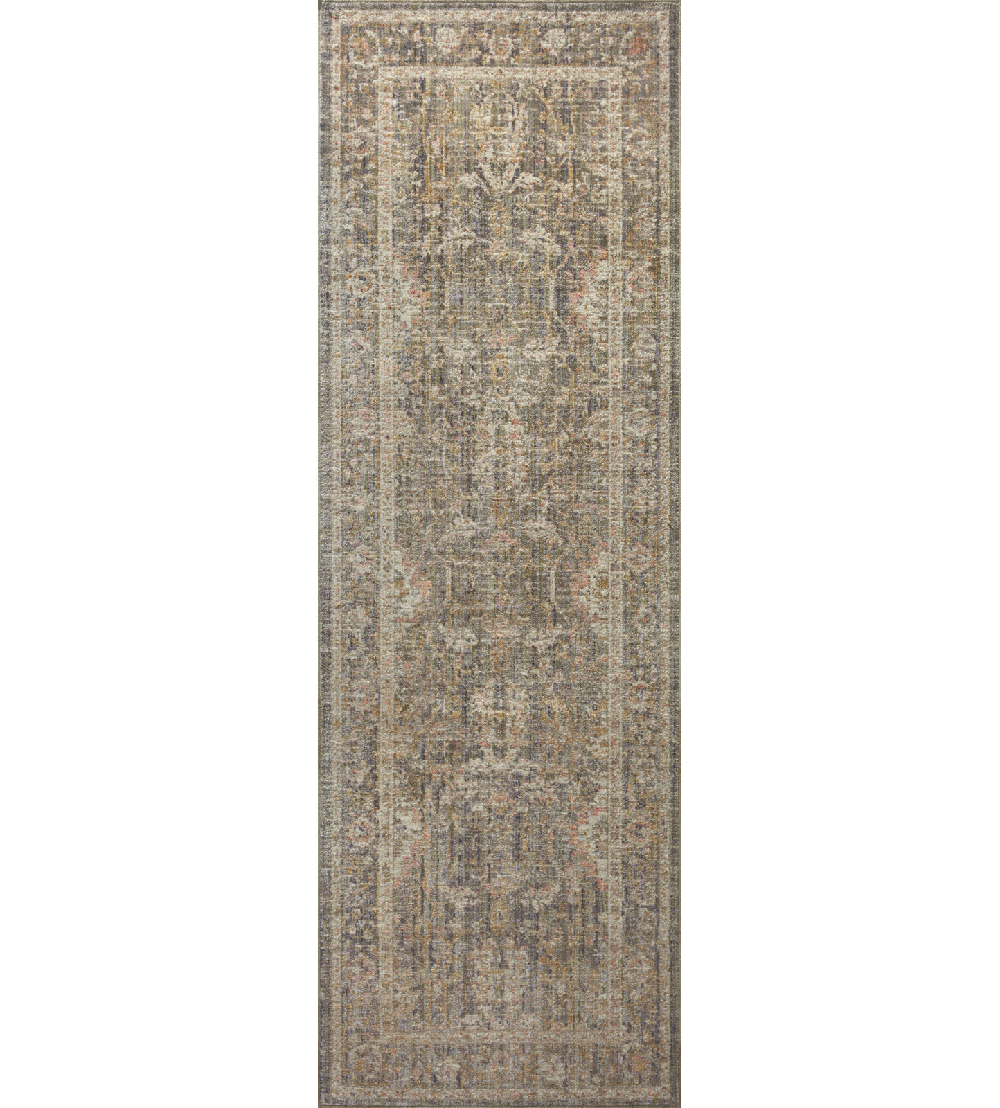 Chris Loves Julia x Loloi Rosemarie Sage Blush Rug, Runner 2'7" x 10'