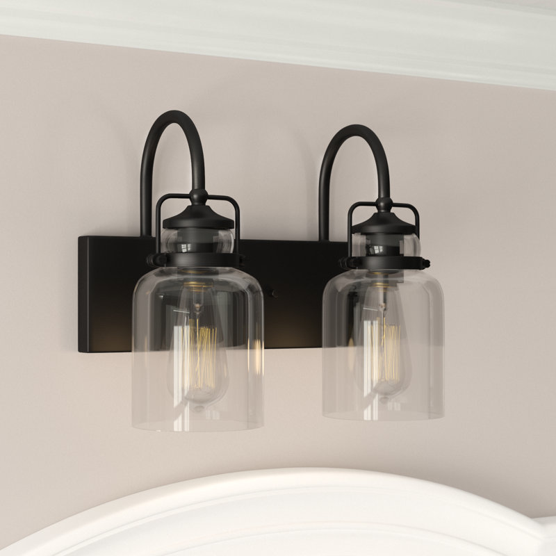 Loucks 2 - Light Dimmable Vanity Light, Matte Black