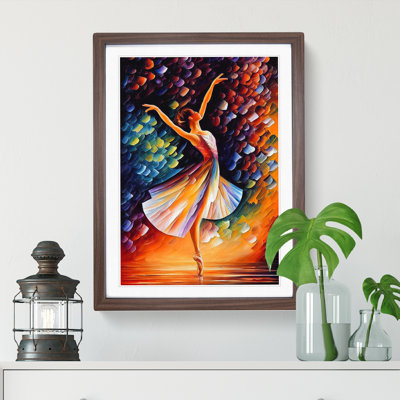 Ballerina Dancer No.4 1 Piece Single Picture Frame Painting
