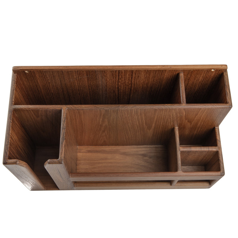 Premium Grade Teak Wall Mount Kitchen Organizer