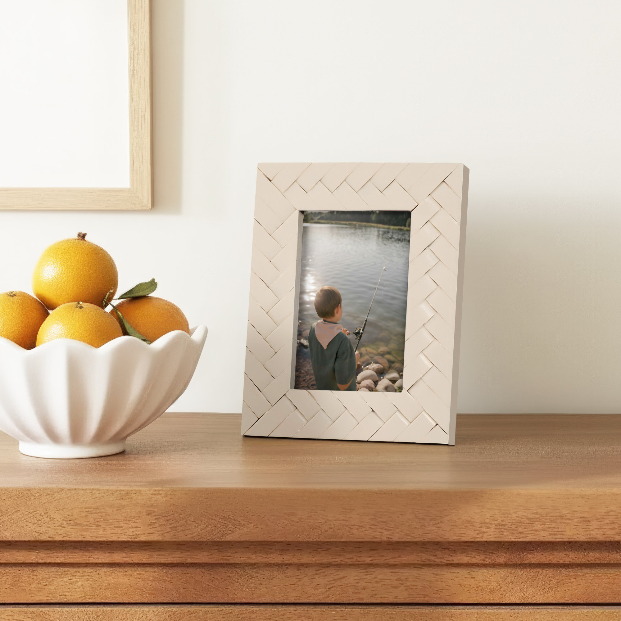 Sagebrook Home Baltic Resin and Glass Elegant Memories Polyresin Frame, 4" x 6"