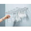 Wall Mounted Wine Glass Rack in Chrome