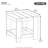 Square Outdoor Side Table , 16 " W 16 " D-36813062