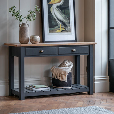 Climente 140cm Solid Wood Top Console Table