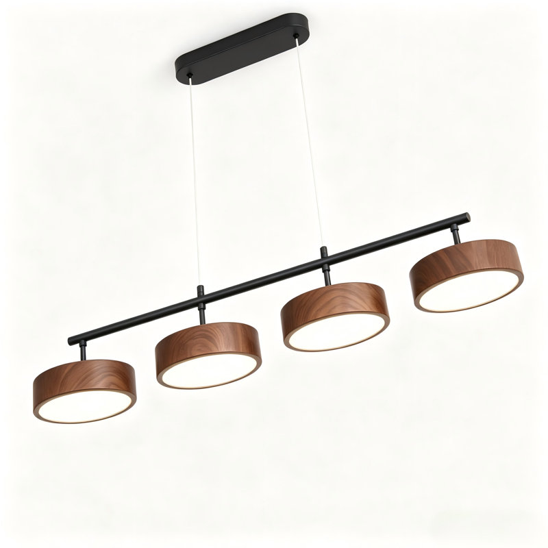 Luminaire suspendu linéaire à 1 lumière à DEL pour îlot de cuisine