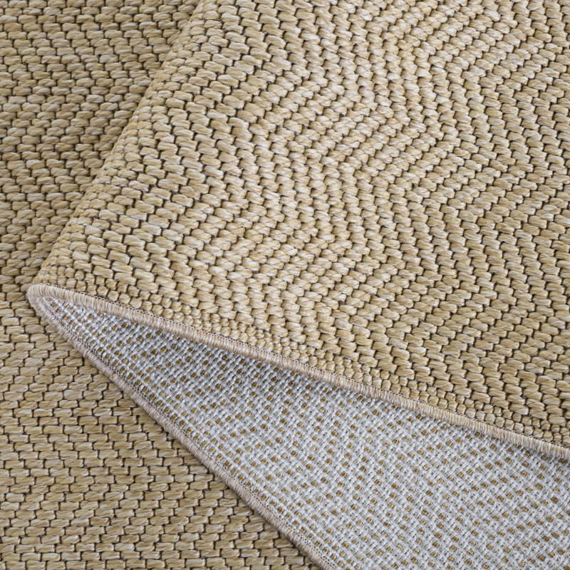 Yanexi All-Weather Performance Chevron Indoor/Outdoor Area Rug, Rectangle 5' x 7'6"