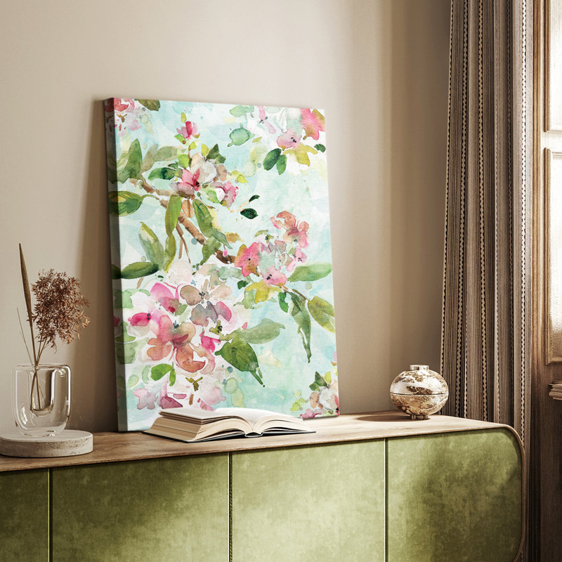 Fleurs de printemps I - galerie Cavas sur mesure, H 60 po x l 40 po