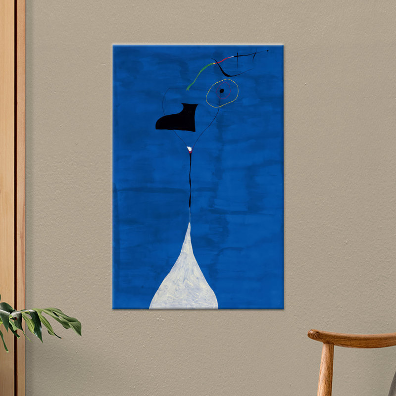 "Joan Miro", reproduction d'art sur toile abstraite sur toile, 1P, H : 27,6 x L : 19,8 pouces