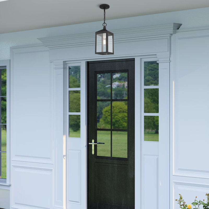 Inniss Outdoor Hanging Lantern, Black