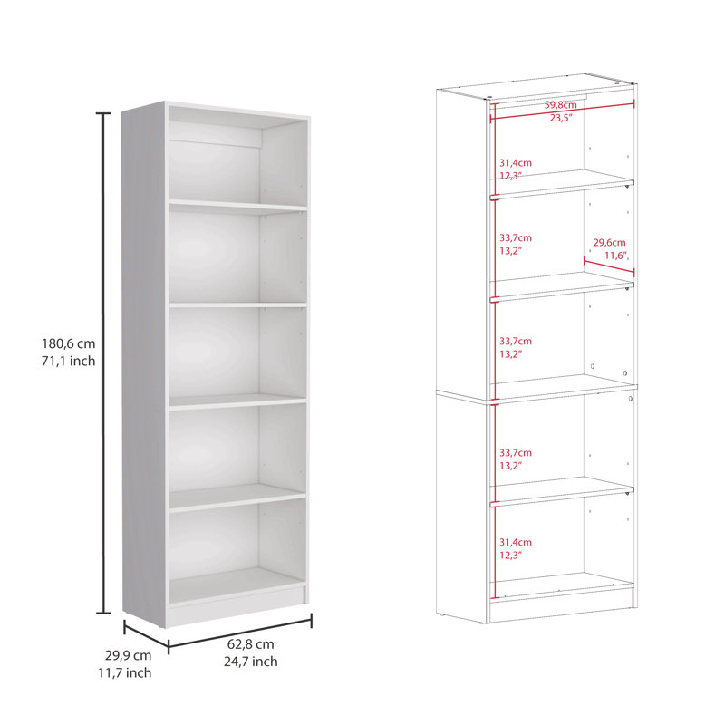 Chalcedony Bookcase, White