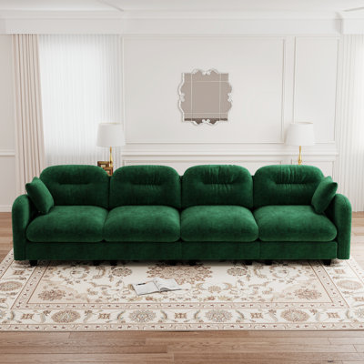 Sofa, 4 Seater Sofa, Chenille Sofa