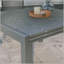 Table de salle à manger extensible pour l'extérieur, table de patio à cadre en aluminium de 41 à 83 po avec plateau en acier effet bois, table de patio extensible pour 6 à 8 personnes