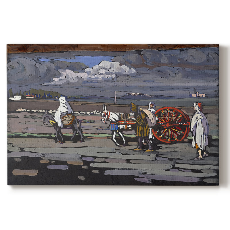 Arabs I (Cemetery)-Wassily Kandinsky-Gallery Wrapped Canvas-1909, 24 x 36