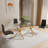 Chrislynn Glass Top Metal Base Dining Table-1206686414