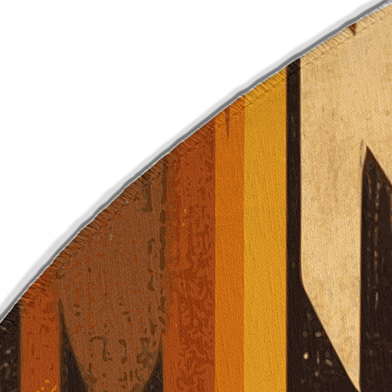 Tapis intérieur et extérieur Sunset Mirage, Rond 5 pi