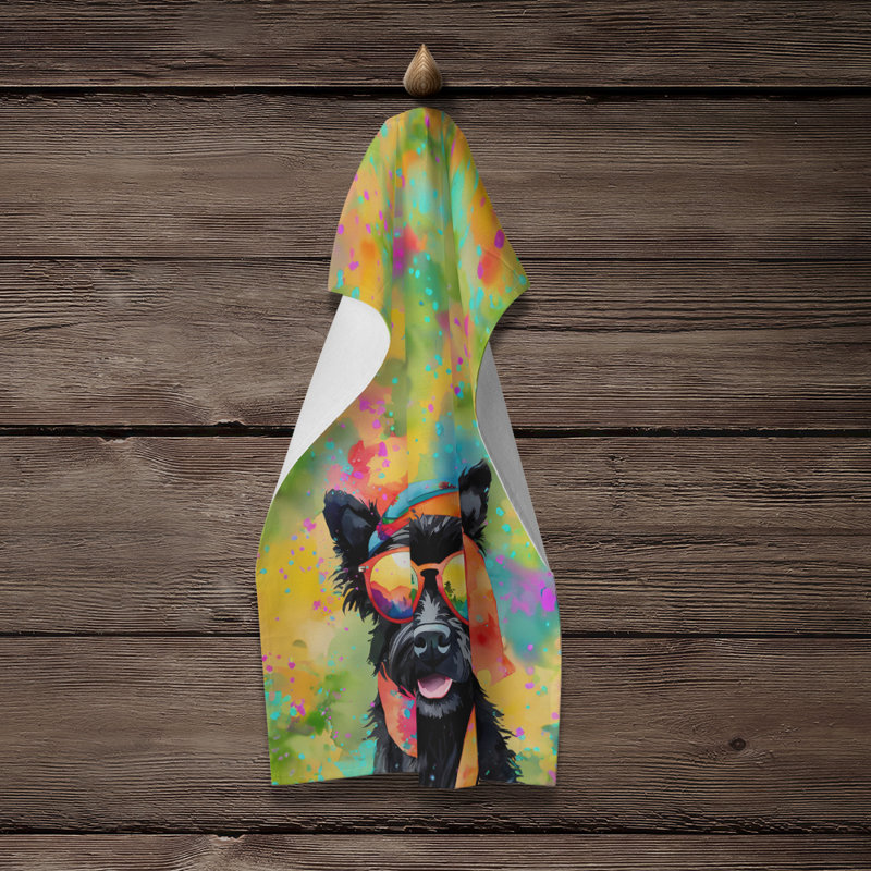 Serviette de cuisine Scottish Terrier Hippie Dawg