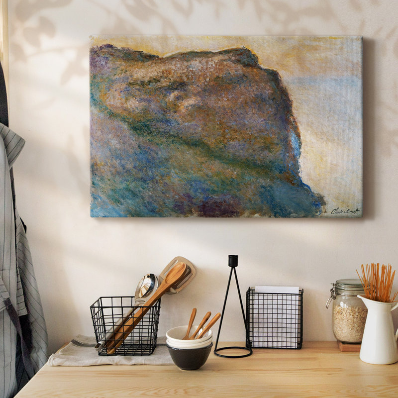 Cliff at Petit Ailly, 1896, toile tendue avec châssis, H 12 po x l 18 po