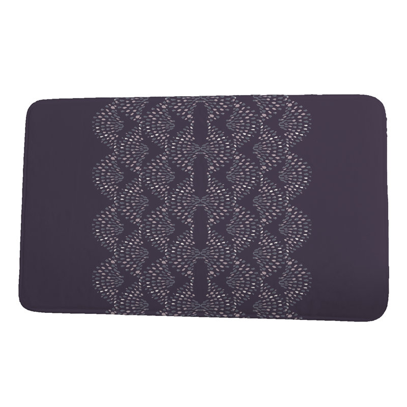 Tapis de bain Hawkinsville, l 34 po x L 21 po, Mauve