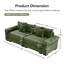 Coussin modulaire surdimensionné de 92 po avec accoudoirs extra larges en velours côtelé modulaire Cloud