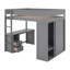 Lit mezzanine double avec placards et bureau-1955112940