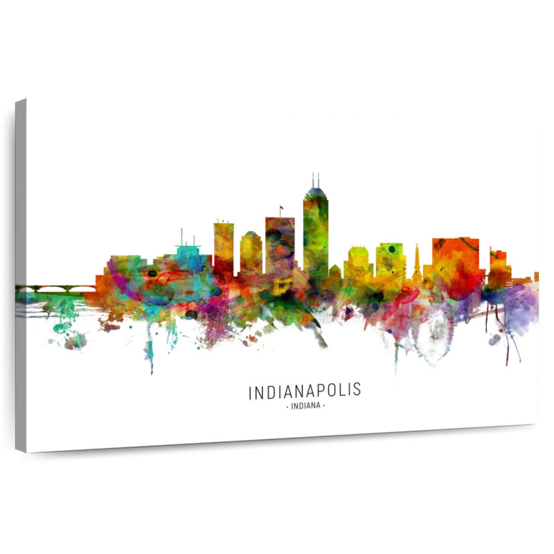 Sireci Indianapolis Indiana Skyline I, 16" H x 24" W