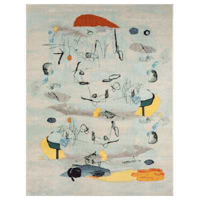 COLORWRKS by Katie Merz Sky Scribble Power-Loomed Area Rug