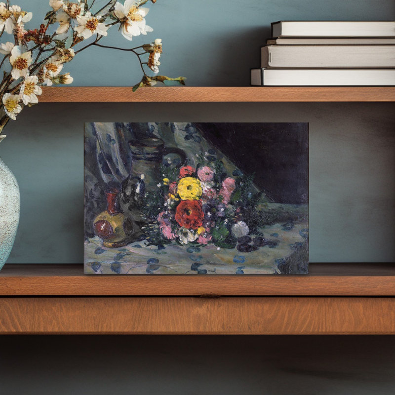 Bouquet Of Yellow Dahlias, C.1873 Abstract Contemporary Wall Art Print, 30.48cm H x 45.72cm W