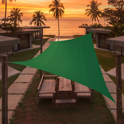 Artpuch Customize Rectangle 16"x24" Sun Shade Sail Pool Garden Yard Lawn Carport Cover Canopy,Dark green