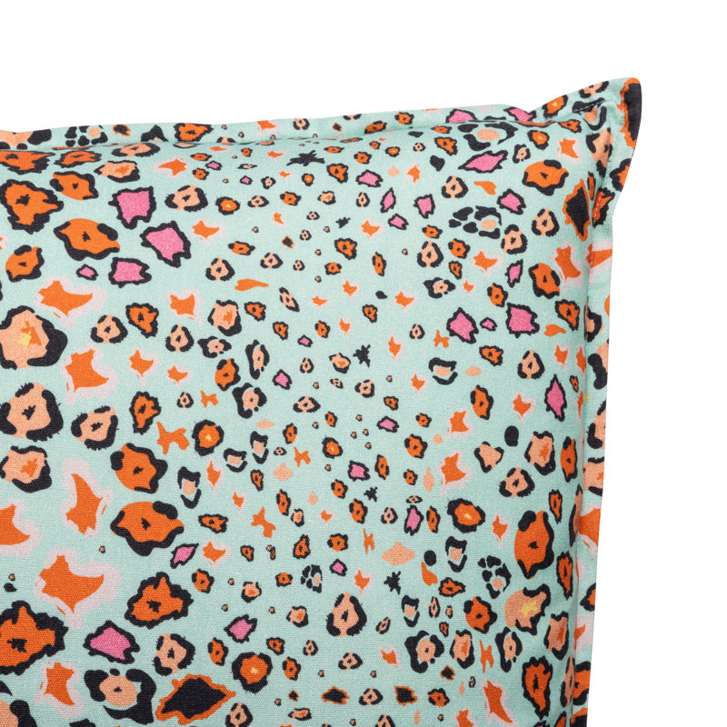 Leopard Lights - Linen, Kingfisher