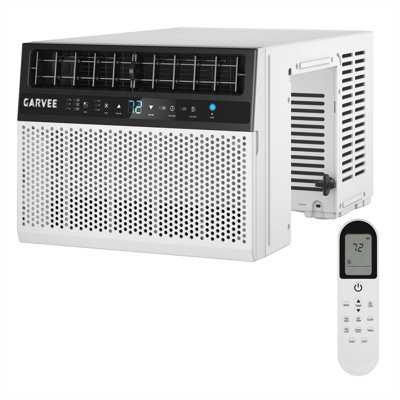 Climatiseur de fenêtre en U de 8 000 BTU, capacité de refroidissement de 350 pieds carrés, ultra silencieux avec flexibilité de fenêtre ouverte, télécommande, idéal pour la chambre à coucher et le salon