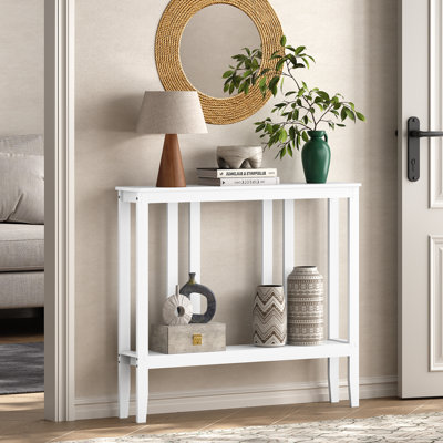 36.2" Bamboo Console Table Sofa Table