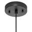 Luminaire suspendu linéaire moderne 1 lumière noir et or 14,625 "L 14,625" Keegon