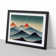Abstract Japanese Mountains Vol.6 - Framed Print