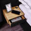 Très grand lit plateforme tapissier hydraulique en velours avec 2 tablettes, 2 lampes de lecture et un port USB-1995552502