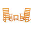 POLYWOOD x Sol 72 Jamarion 3-Piece Porch Rocking Chair Set