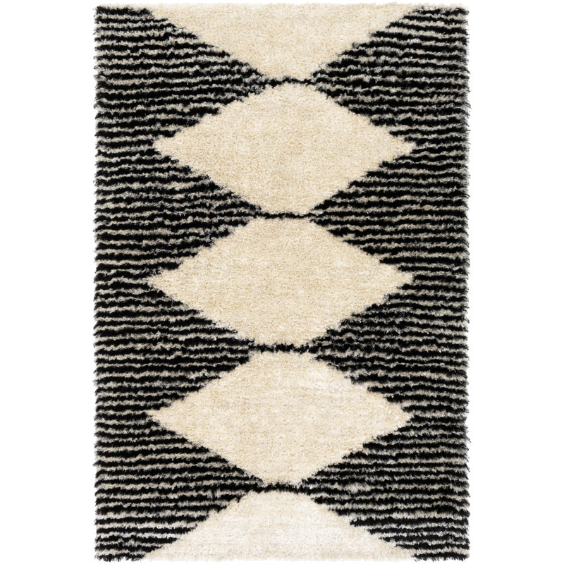 Aleman Geometric Indoor Rug, Rectangle 8'10" x 12'