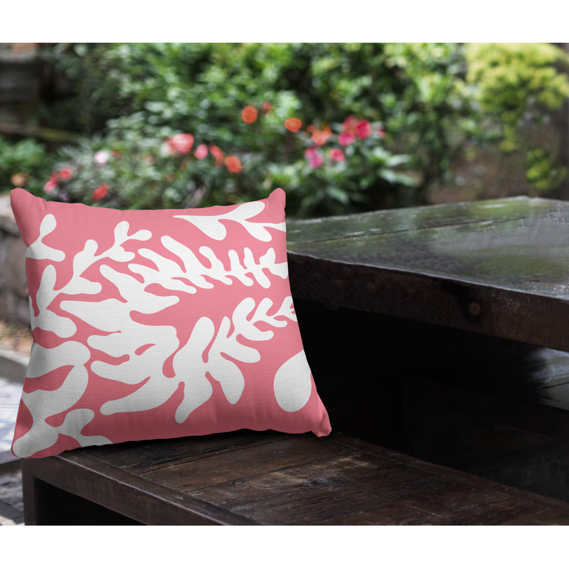Housse et insert de coussin extérieur carré Garrison, Rose