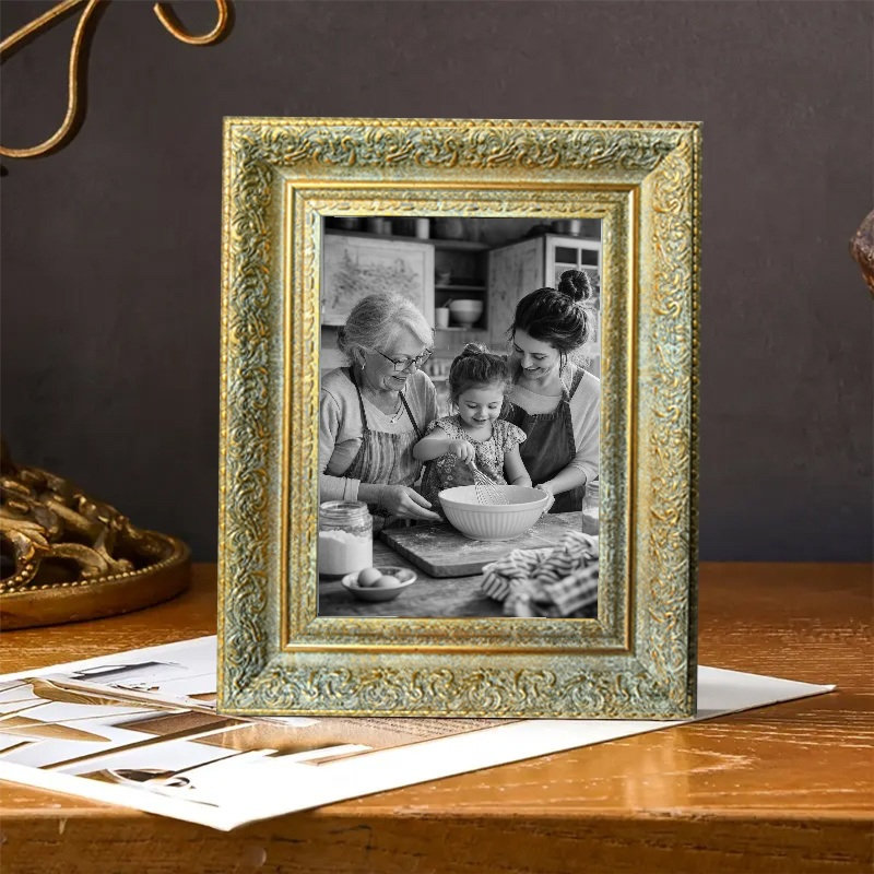 Cadre 3 pièces or antique pour photos et présentation de photos de mariage 8 po x 10 po, Or antique, 3, 8 po x 10 po