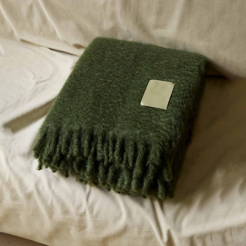 Hand Woven Blanket, Green