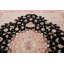 Tapis décoratif en laine de conception unique 8 pi 2 po x 9 pi 10 po noué à la main new age tabriz noir/rouge/beige