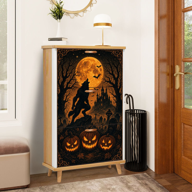 Armoire de rangement pour chaussures avec 3 tiroirs rabattables pour loup-garou