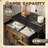 Dresser for Bedroom with 4 Storage Drawers Antique Bank Vault Door Dressers Chest of Drawers Steel Framed Fabric Closet Organizers for Dorm Entryway