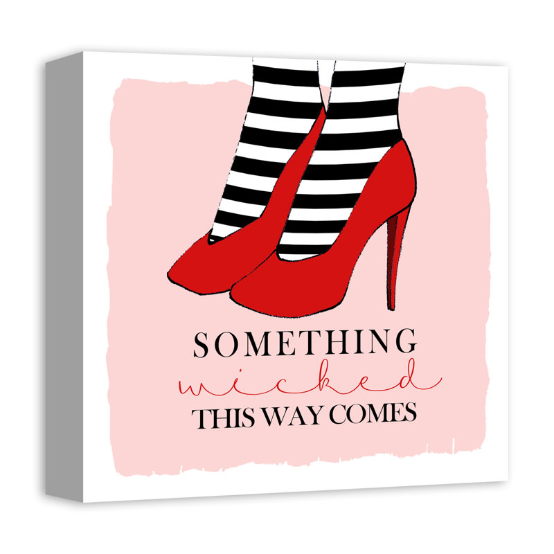 Pink Halloween Chic Canvas Wall Art, 12" x 12"
