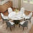 53.14" Modern Round Sintered Stone Dining Table-1954136167