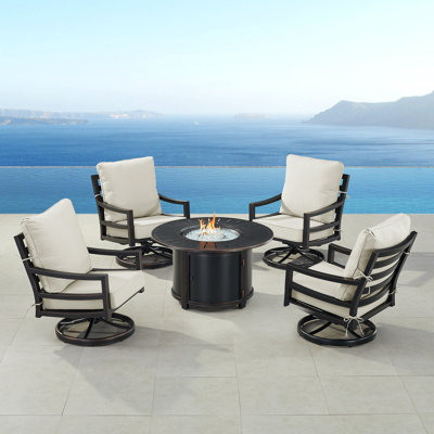 Ferrol 4 - Person Patio Conversation Set with Cushions
