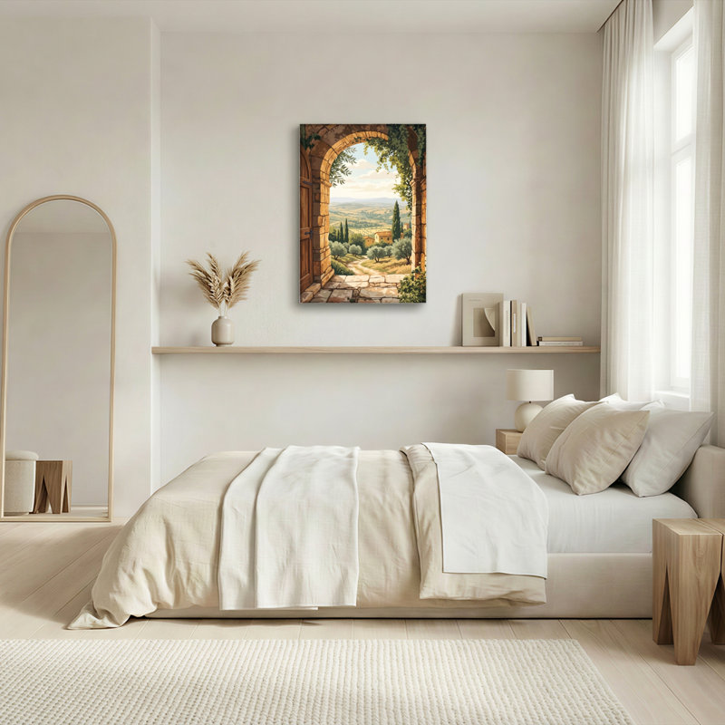 Ensemble de 1 tableau sur toile représentant une arche en pierre, 24"H x 18"W, Wrapped Canvas