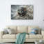 Ensemble de 1 tableau sur toile représentant un casque d'aviateur-130542337-130542334