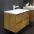 42" Floating Bathroom Vanity Modern Wall-Mounted Single Vanity with Integrated Resin Top, 2 Soft Close Drawers, Full Assembly, Ash Gray-1646631034